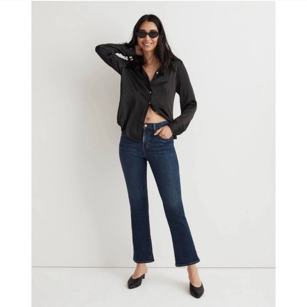 Madewell Mid Rise Kick Out Dark Wash Jeans size 31